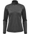 HXR-1W Stormtech Ladies Milano 1/4 Zip Pullover Charcoal Heather colour image